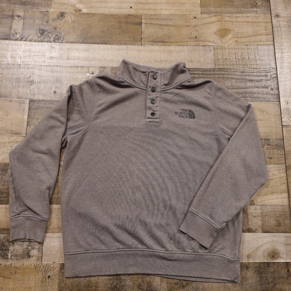 The North Face quarter snap mock neck sweater‎ men's extra large gray